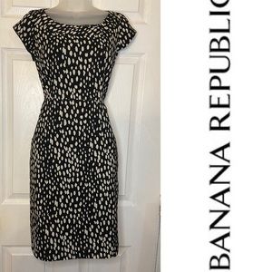 Banana Republic Black and White Dress